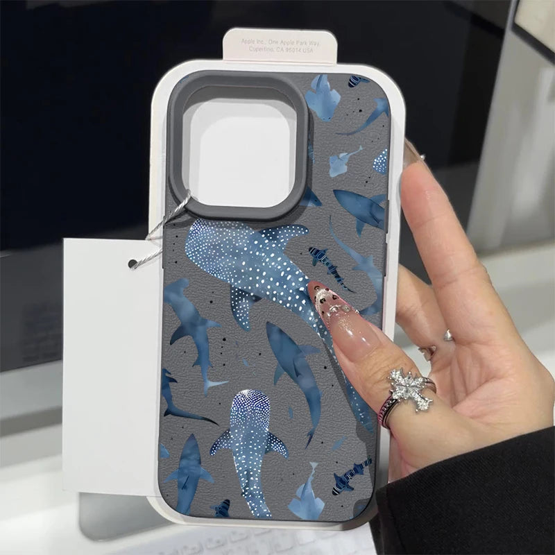 Whale Study — Ash — iPhone Case