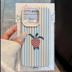 Turtle Stripe — Ink — iPhone Case