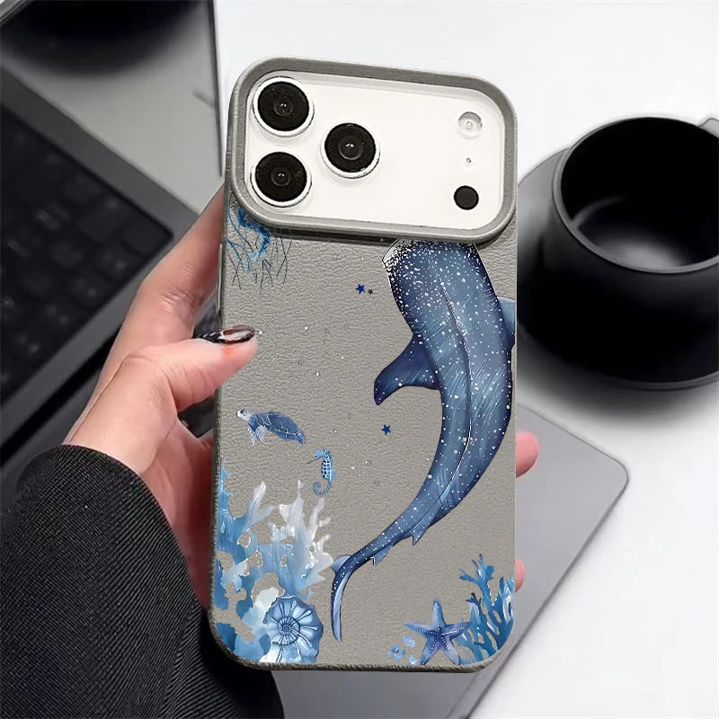 Whale Song — Ash — iPhone Case