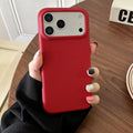 Leather Grain — Cherry — iPhone Case