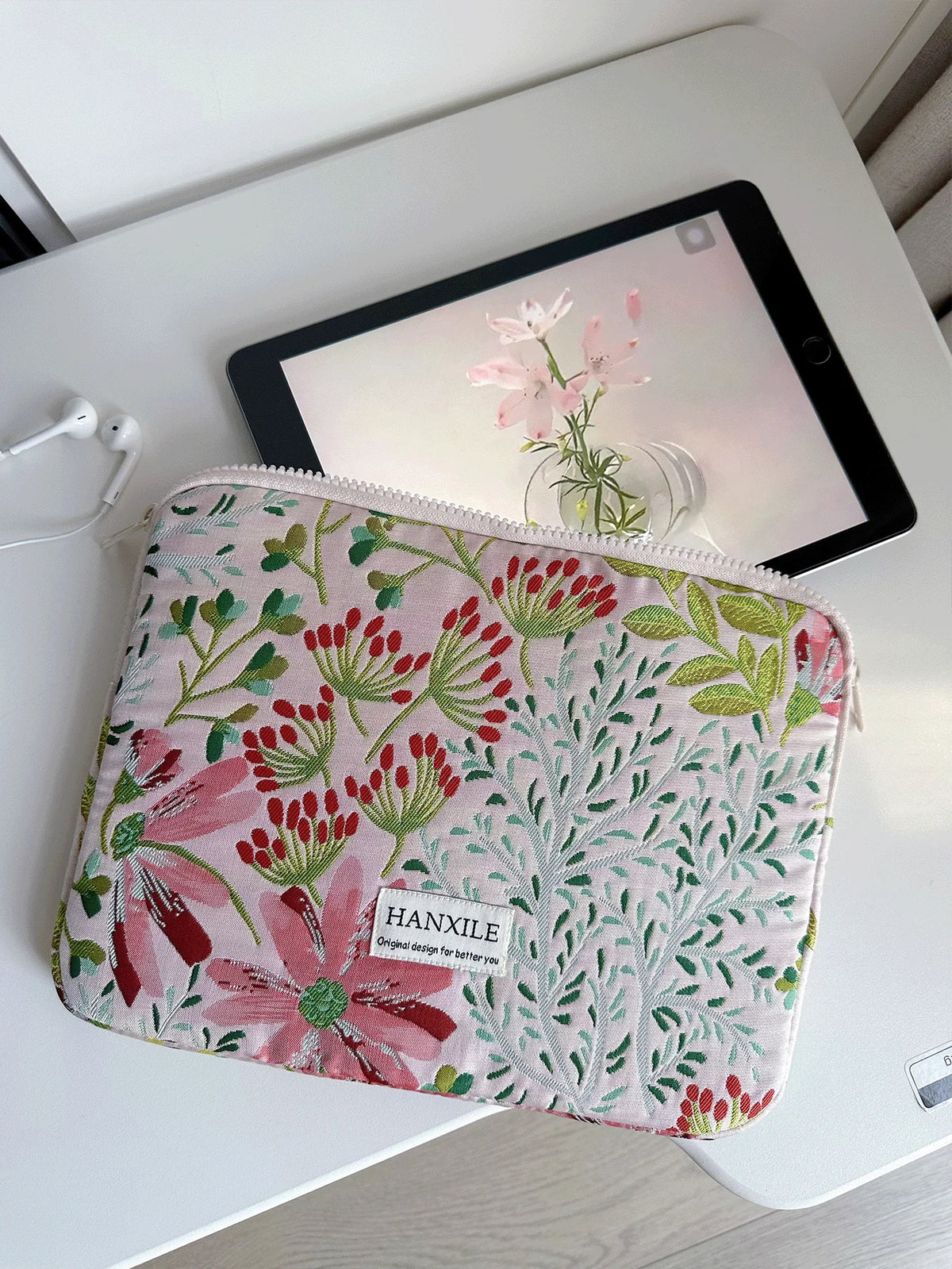 Flower Emboss — Fern — MacBook Sleeve