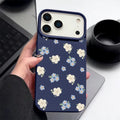 Petal Press — Navy — iPhone Case