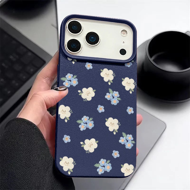 Petal Press — Navy — iPhone Case