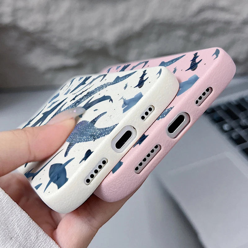Whale Study — Ash — iPhone Case