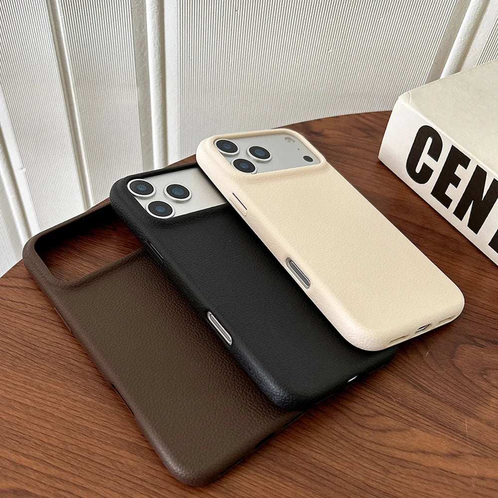 Leather Grain — Cocoa — iPhone Case