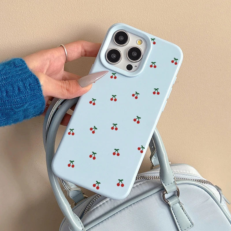 Cherry Bounce — Cobalt — iPhone Case