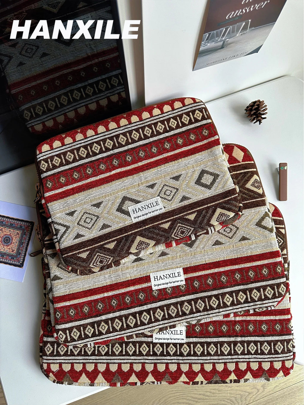 Retro Weave — Afterglow — MacBook Sleeve