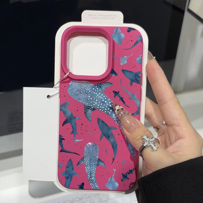 Whale Study — Blush — iPhone Case