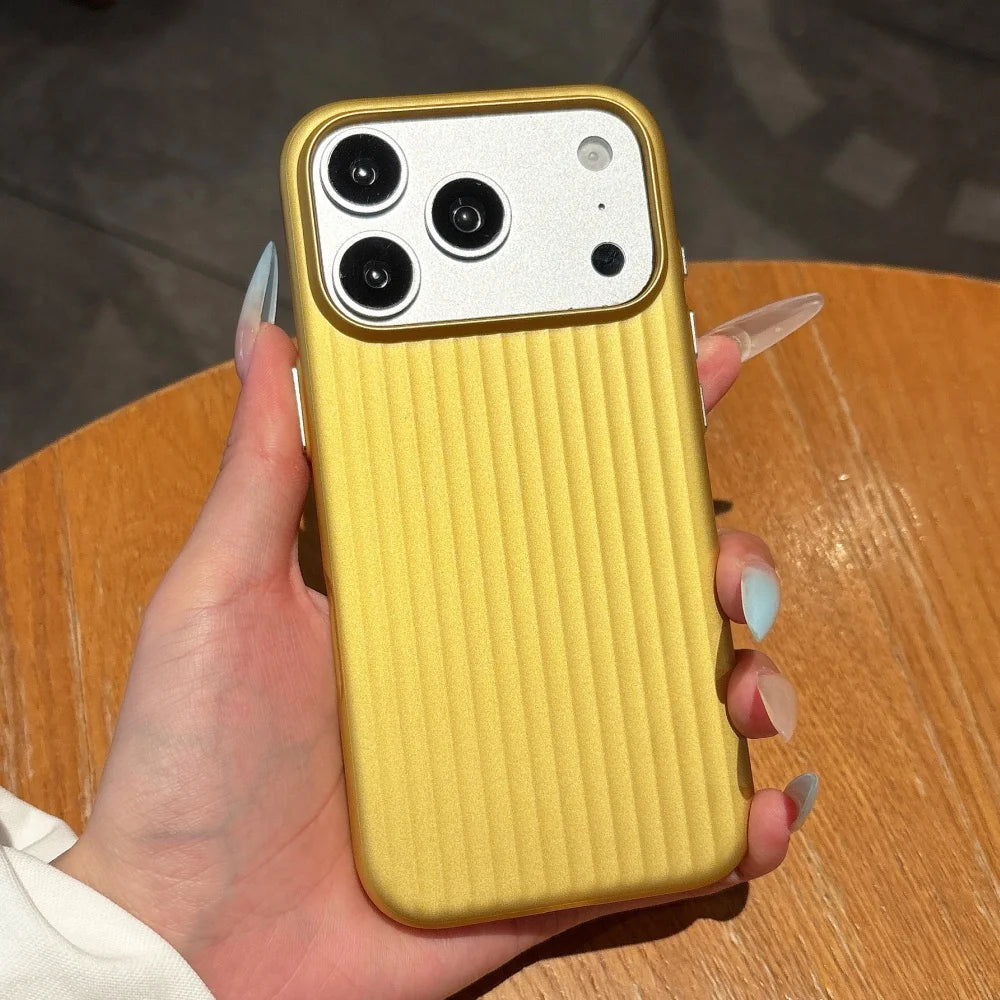Luggage Stripe — Saffron — iPhone Case