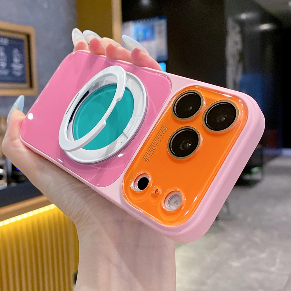 Contrast Stand — Blush — iPhone Case