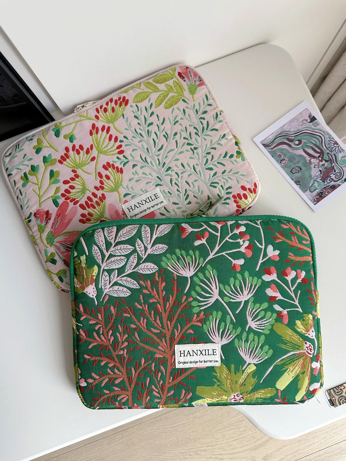 Flower Emboss — Fern — MacBook Sleeve