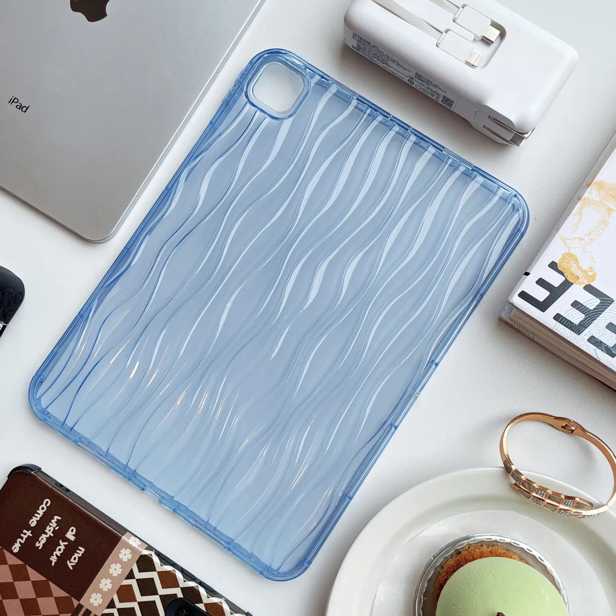 Wave Study — Cobalt — iPad Case
