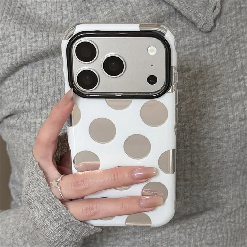Silver Dot — Chalk — iPhone Case