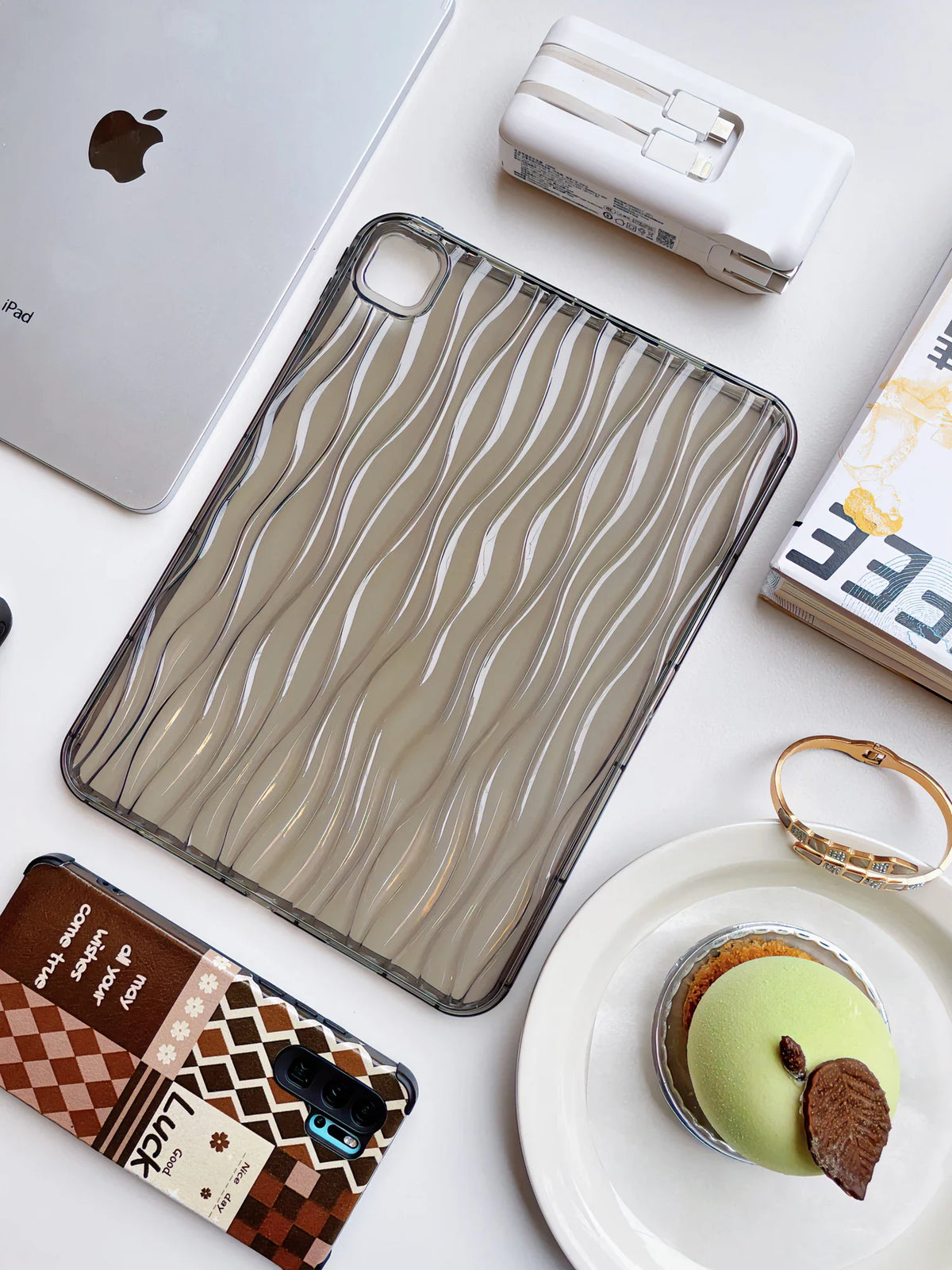 Wave Study — Ink — iPad Case