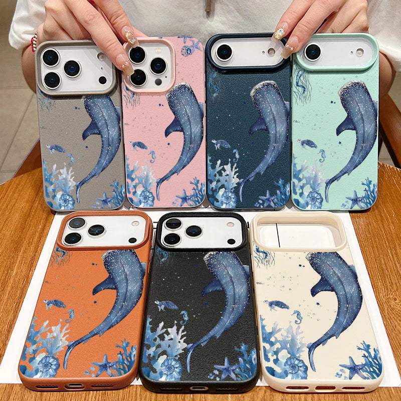 Whale Song — Chalk — iPhone Case