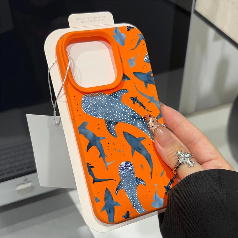 Whale Study — Amber — iPhone Case