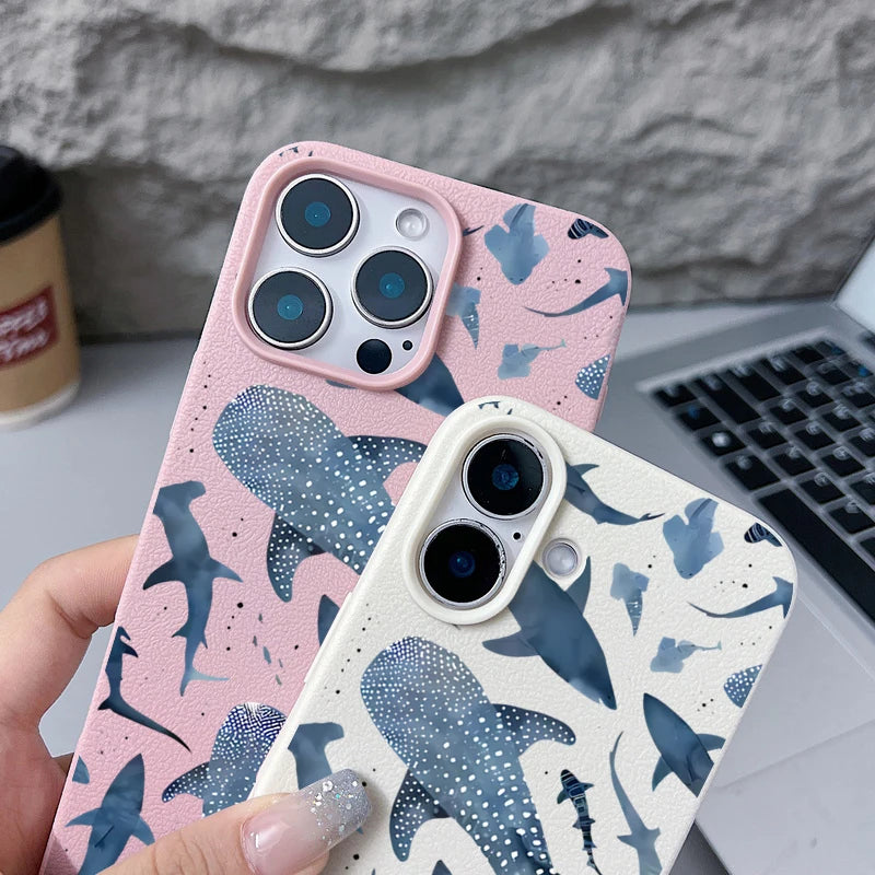 Whale Study — Ash — iPhone Case