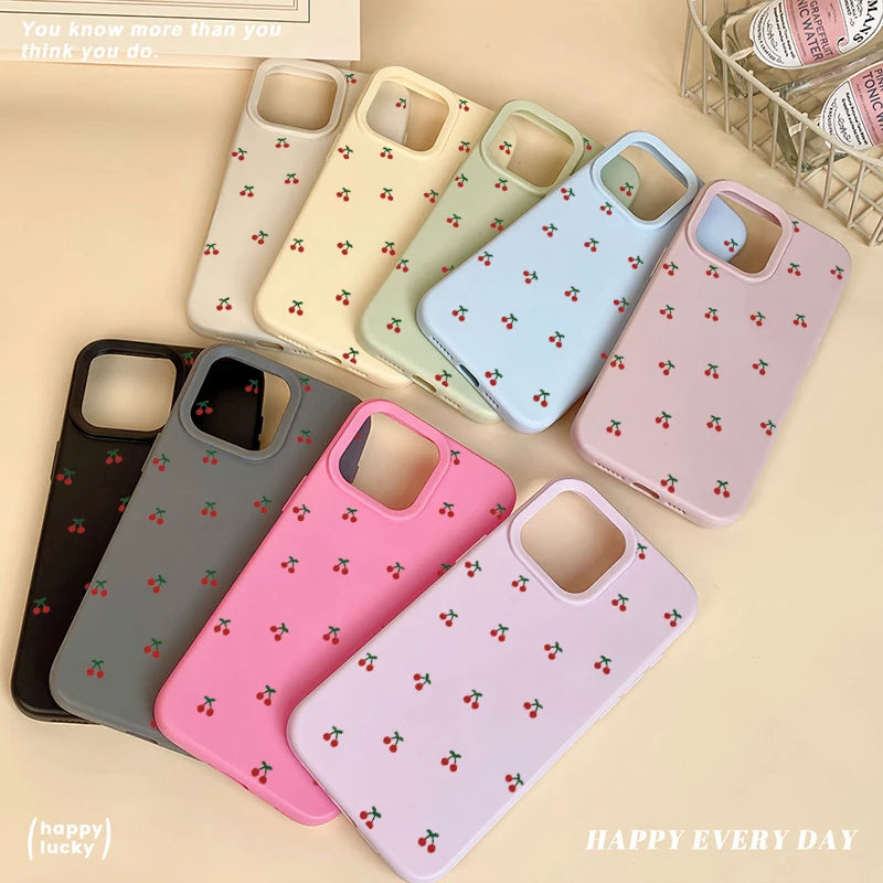Cherry Bounce — Cream — iPhone Case