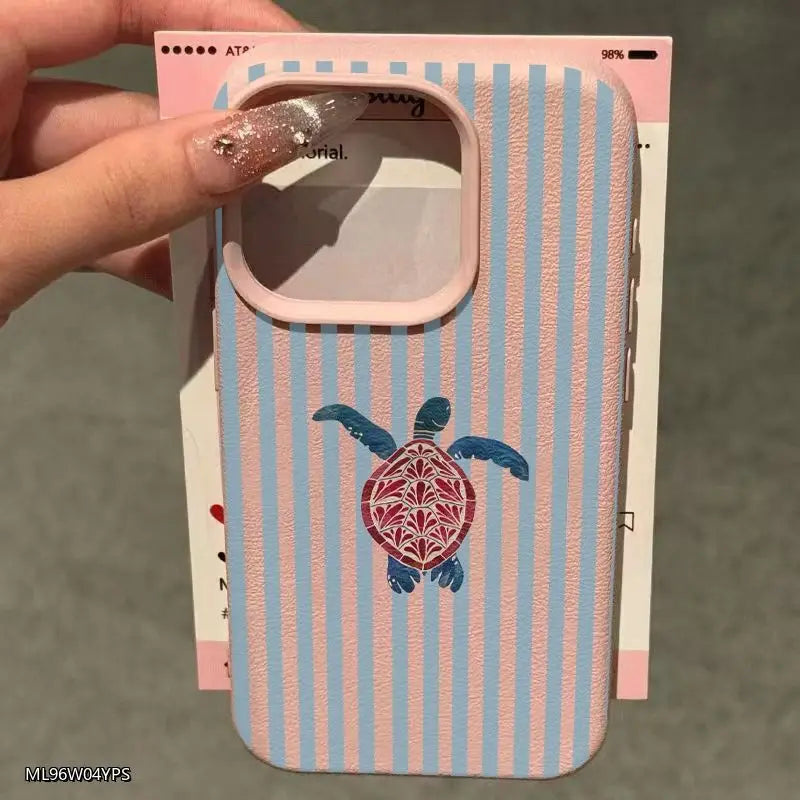 Turtle Stripe — Fern — iPhone Case