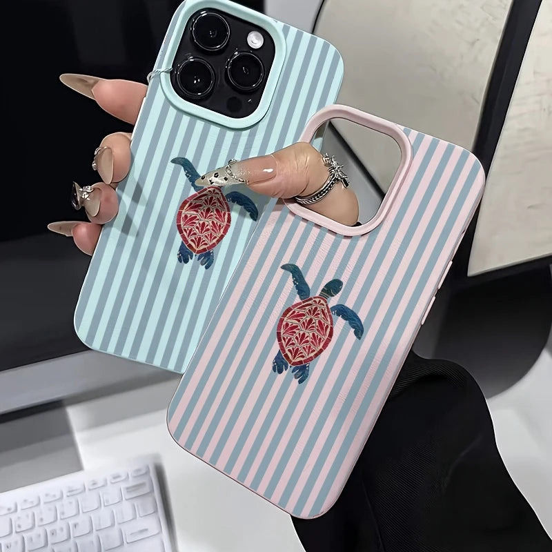 Turtle Stripe — Amber — iPhone Case