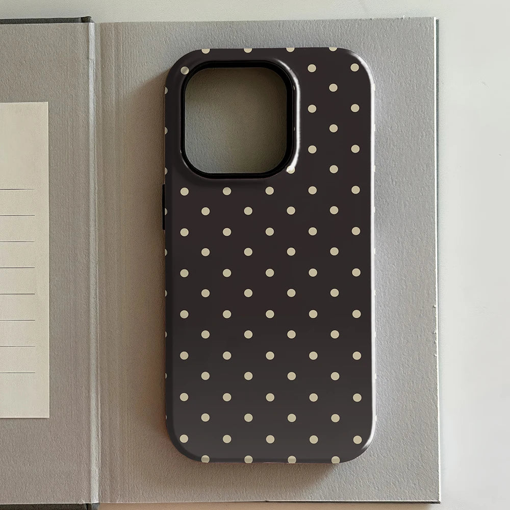 Chalk Dot — Soot — iPhone Case