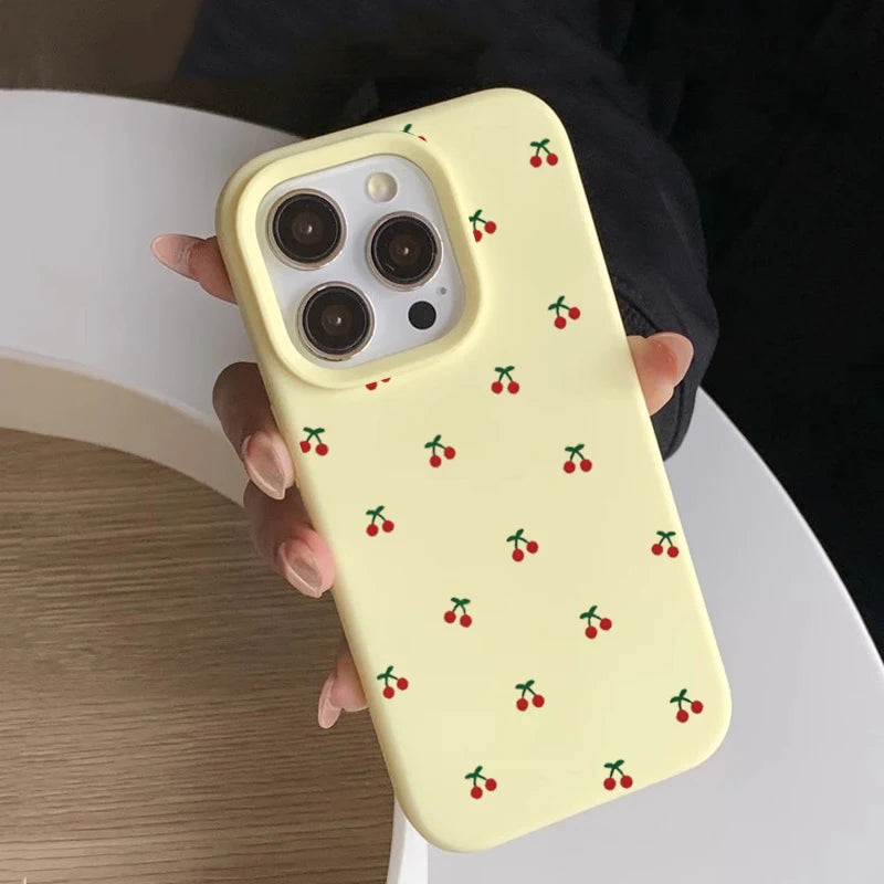 Cherry Bounce — Cream — iPhone Case
