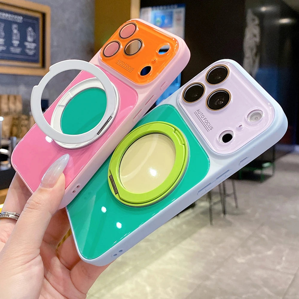 Contrast Stand — Sage — iPhone Case