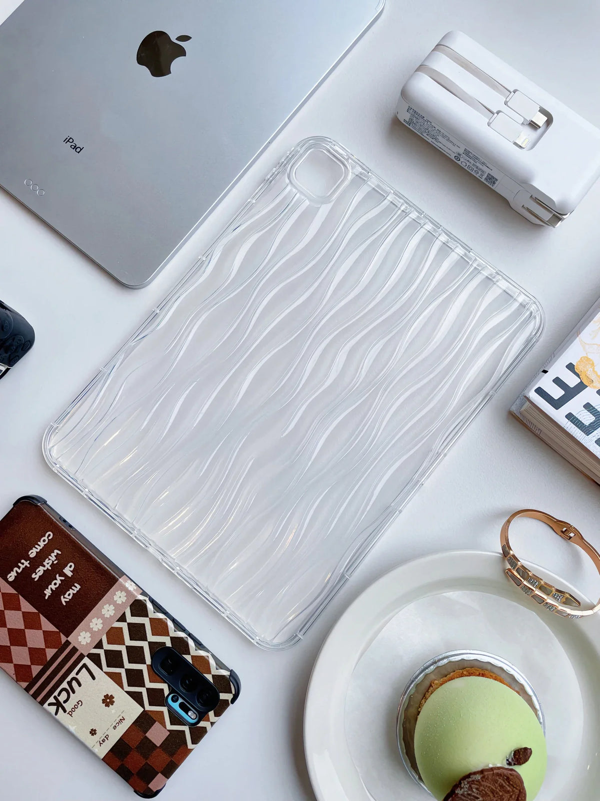 Wave Study — Glass — iPad Case