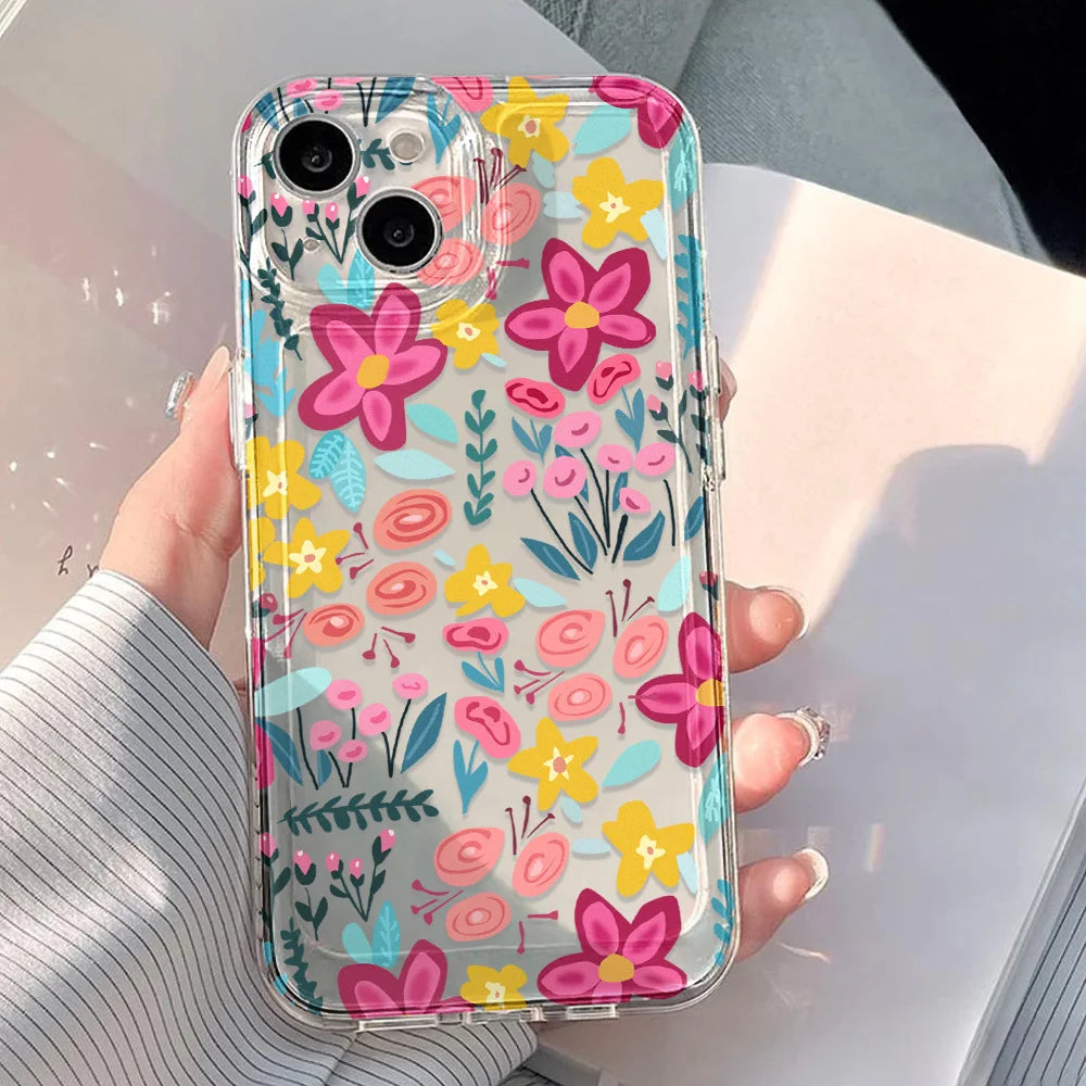 Clear Petal — Ink — iPhone Case