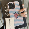 Turtle Stripe — Blush — iPhone Case