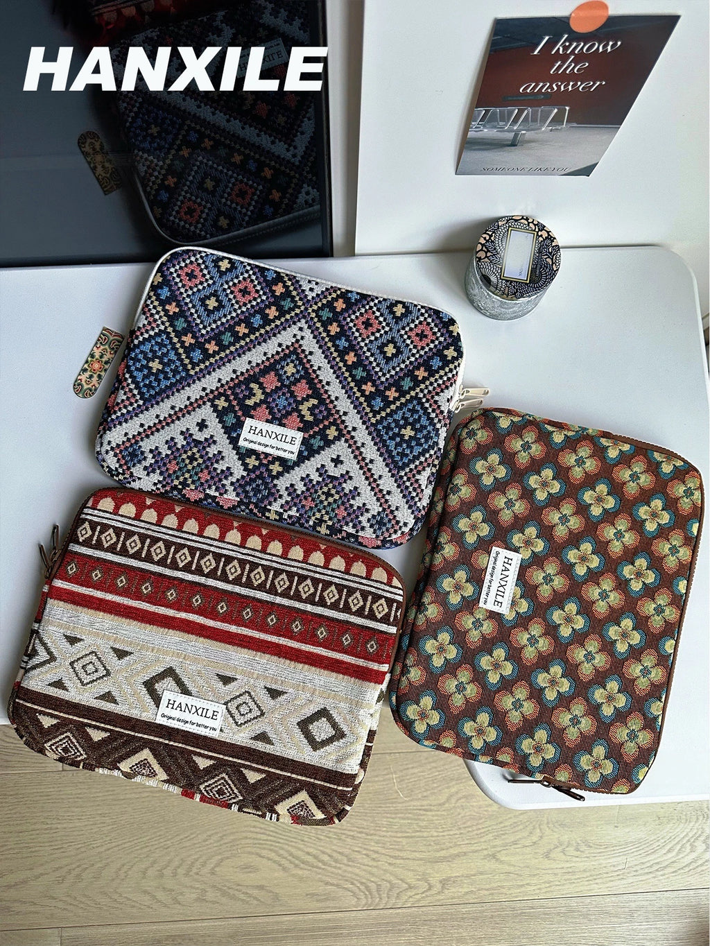 Retro Weave — Cherry — MacBook Sleeve