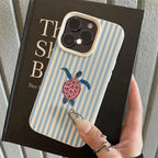 Turtle Stripe — Chalk — iPhone Case