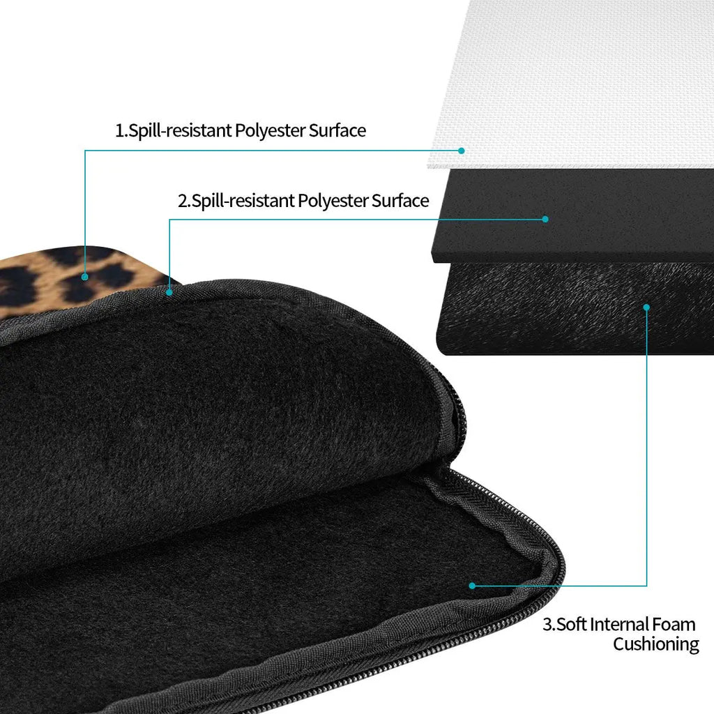 Leopard Pouch — Afterglow — MacBook Sleeve