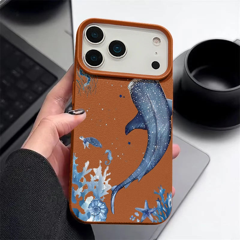 Whale Song — Cocoa — iPhone Case