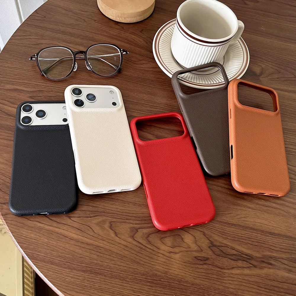 Leather Grain — Fern — iPhone Case