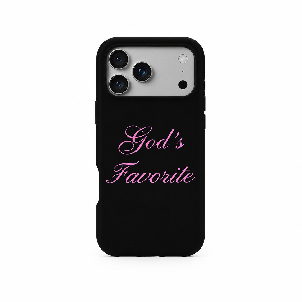 Loud Type Chorus iPhone case on white