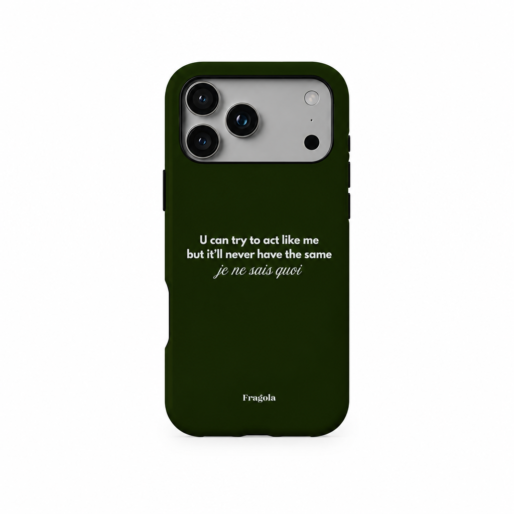 Loud Type Atlas iPhone case on white