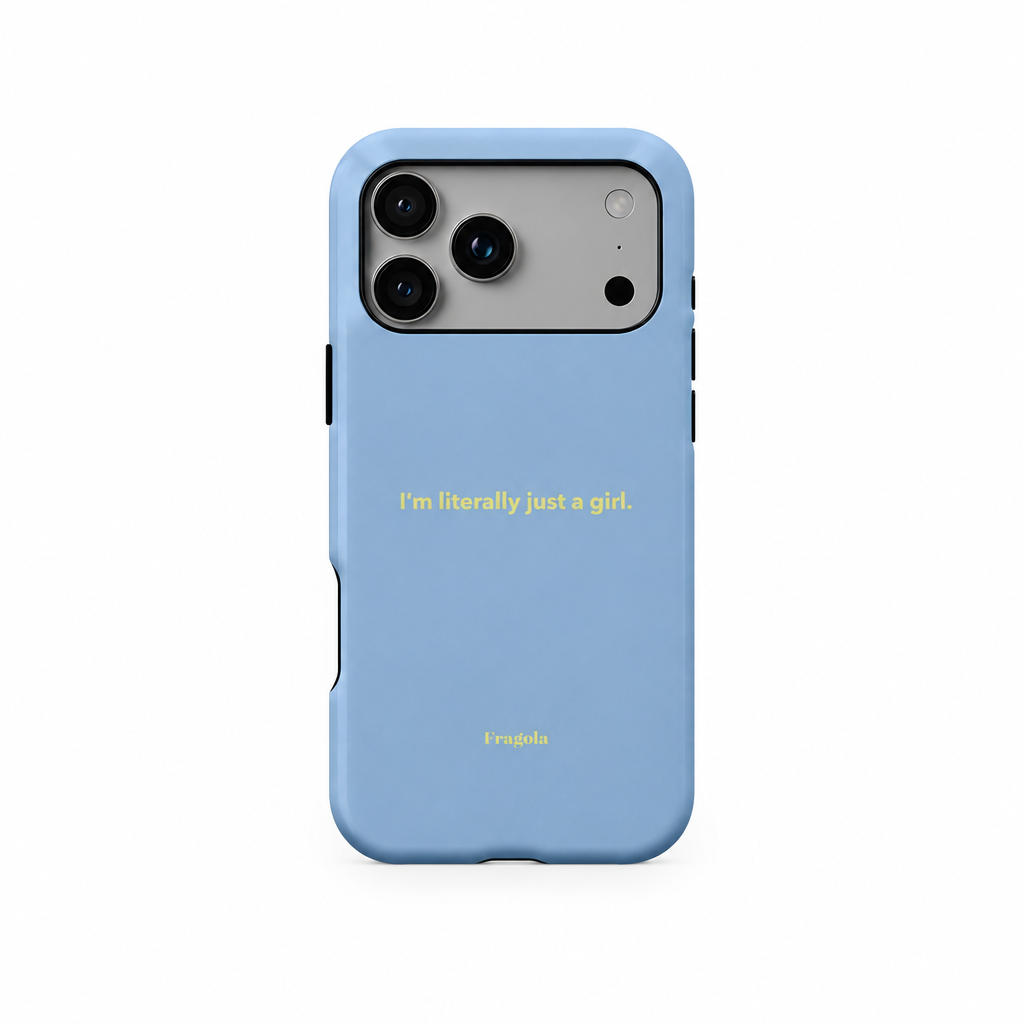 Loud Type Canvas iPhone case on white