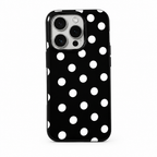 White Dot Afterglow iPhone case on white