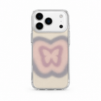 Butterfly Gradient Afterglow iPhone case on white