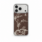 Bird Garden Afterglow iPhone case on white