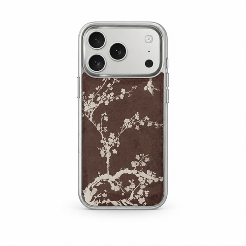 Bird Garden Afterglow iPhone case on white