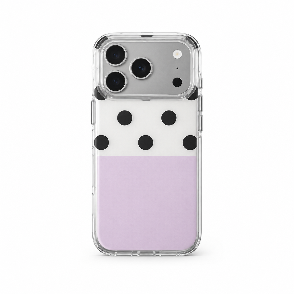 Splice Dot Afterglow iPhone case on white