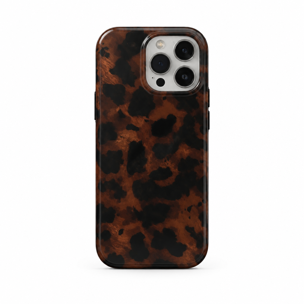 Amber Laser Afterglow iPhone case on white
