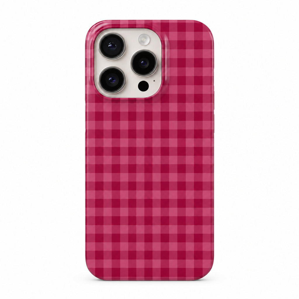 Pomegranate Afterglow iPhone case on white