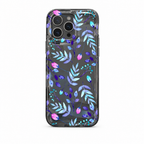 Retro Petal Onyx iPhone case on white