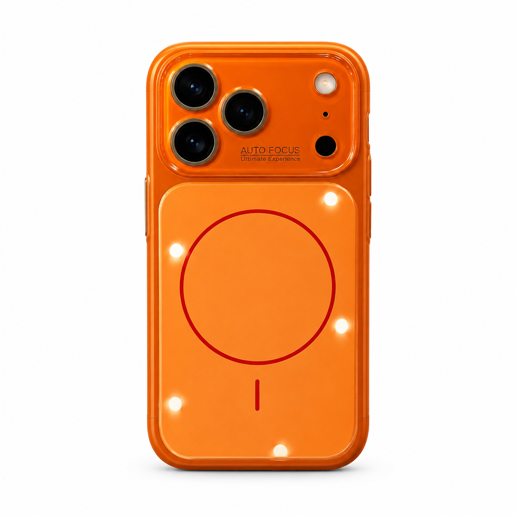 Window Seat Amber iPhone case on white