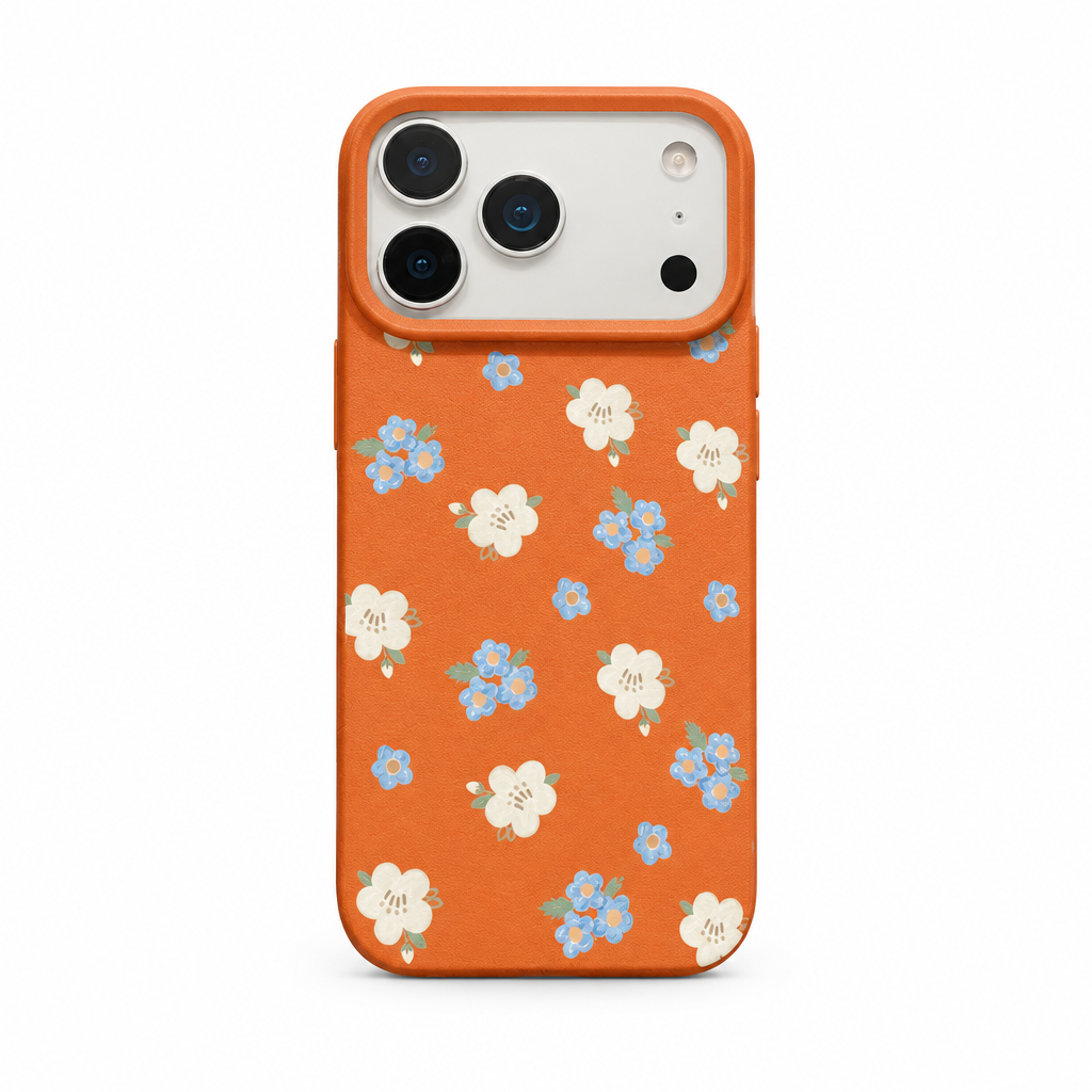 Petal Press Amber iPhone case on white