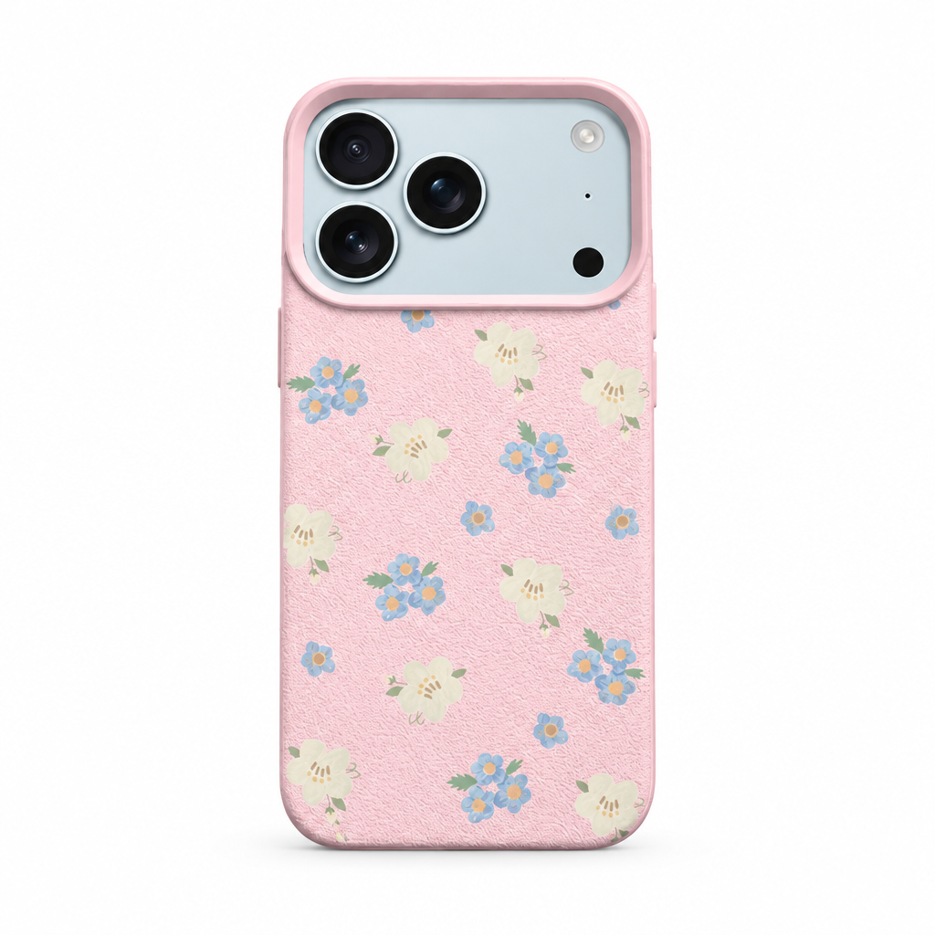 Petal Press Blush iPhone case on white