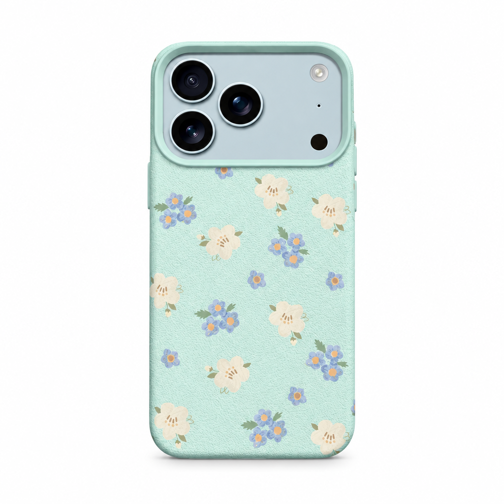 Petal Press Sky iPhone case on white